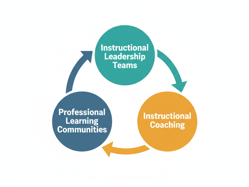 Educators collaborating in a professional learning community